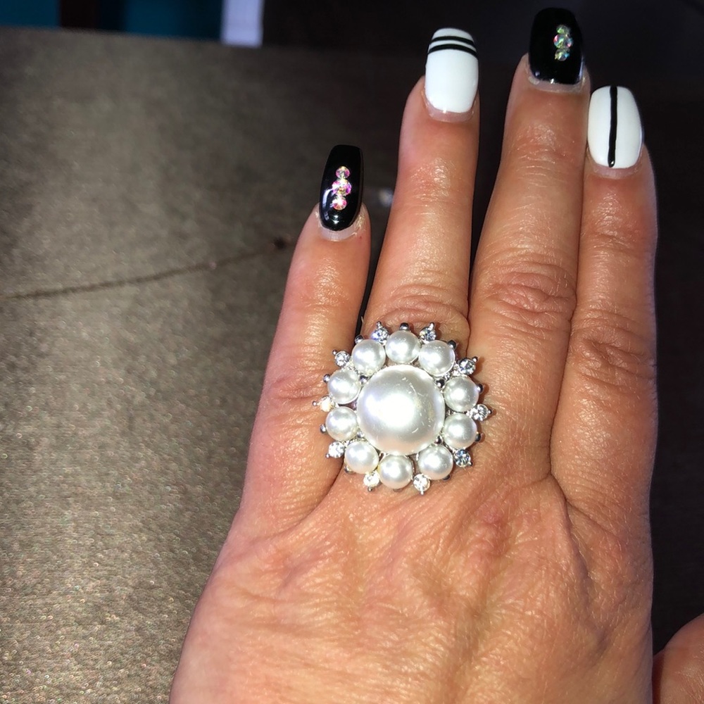 Pearl Statement Ring